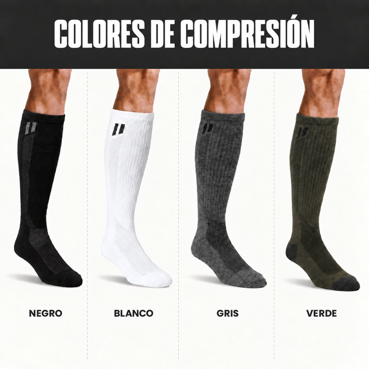 Calcetines de compresión de alpaca