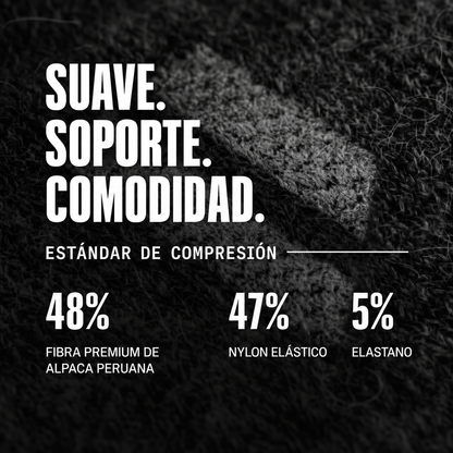 Calcetines de compresión de alpaca